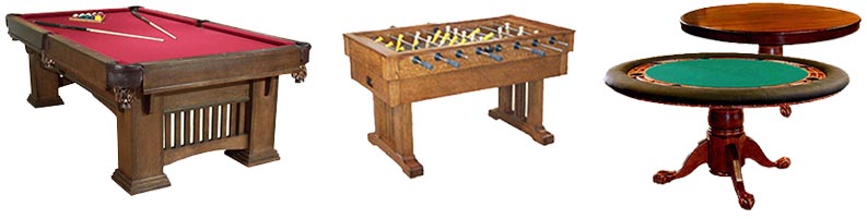 amish made game room furniture image