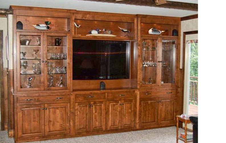 amish woodworking entertainment centers image