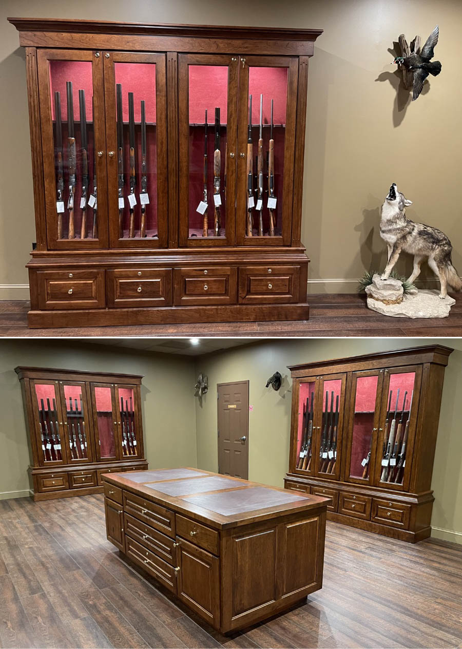 amish woodworking dickson gun cabinet image