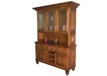 amish woodworking custom wine cabinet image