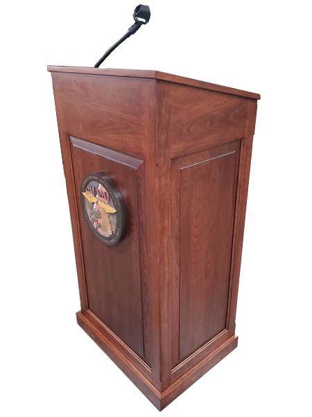 amish woodworking podium 3 image