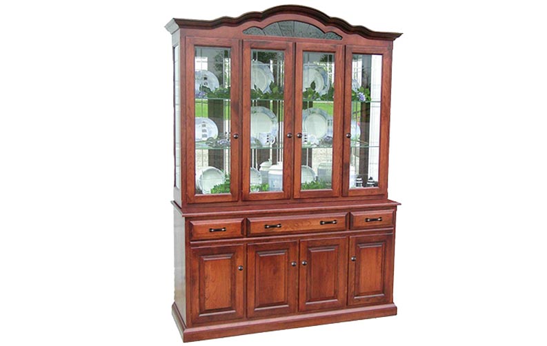 amish woodworking custom display cabinet image