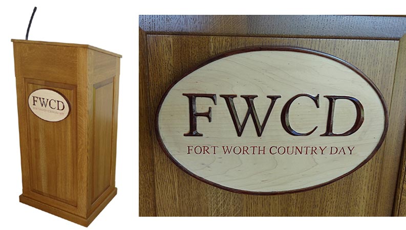 wood custom podium image
