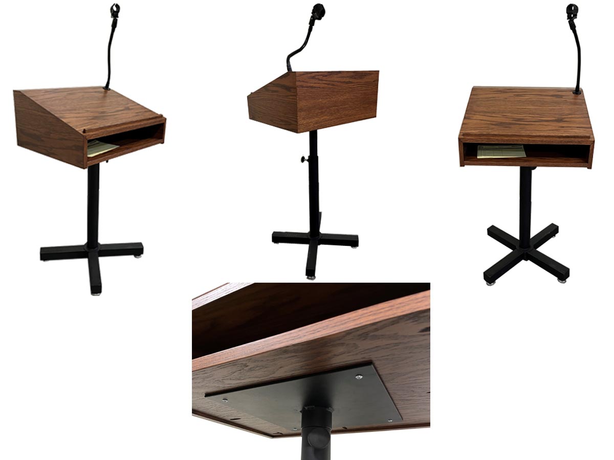 amish woodworking mobile podium image