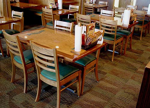 amish woodworking restaurant image