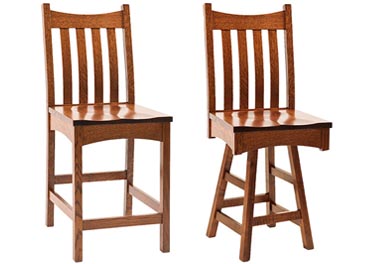 amish woodworking custom barstool image