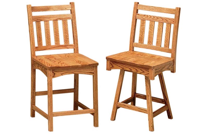 amish woodworking custom barstool image
