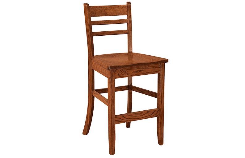 amish woodworking custom barstool image