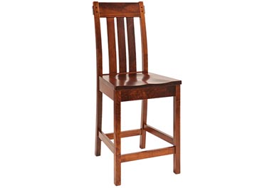 amish woodworking custom barstool image