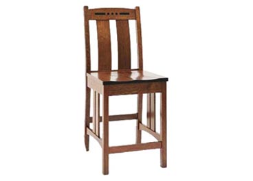 amish woodworking custom barstool image