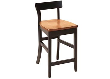 amish woodworking custom barstool image