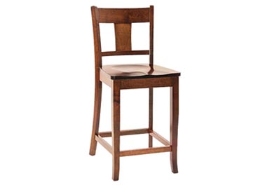 amish woodworking custom barstool image