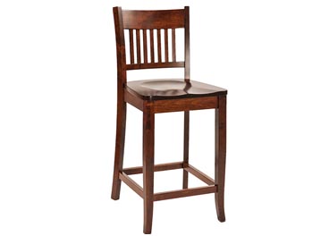 amish woodworking custom barstool image