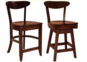 amish woodworking custom barstool image