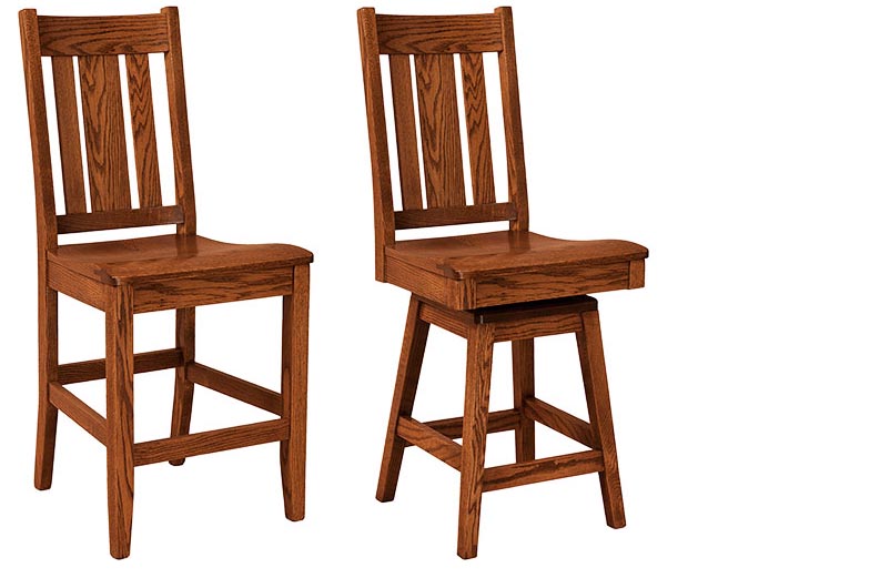 amish woodworking custom barstool image