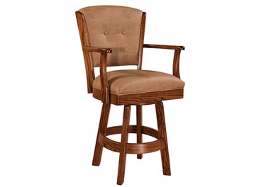 amish woodworking custom barstool image