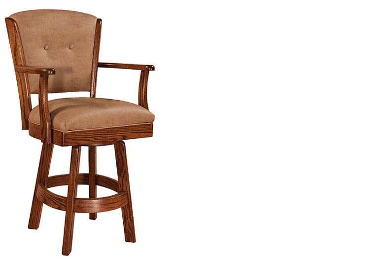 amish woodworking custom barstool image