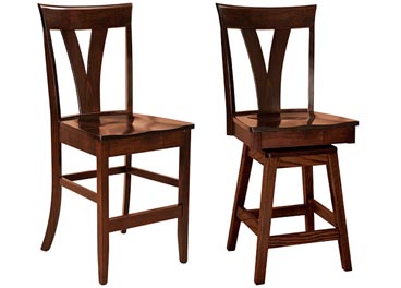 amish woodworking custom barstool image