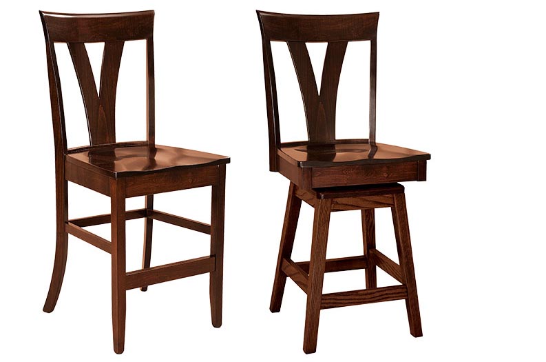 amish woodworking custom barstool image