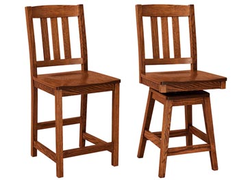 amish woodworking custom barstool image