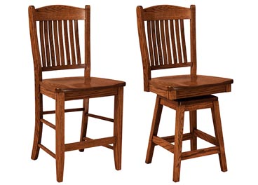 amish woodworking custom barstool image