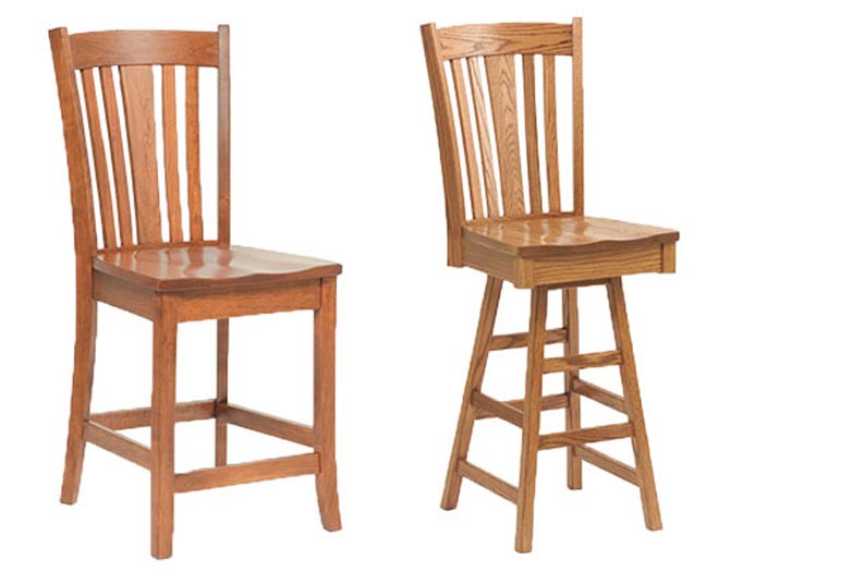 amish woodworking custom barstool image