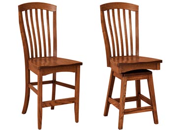 amish woodworking custom barstool image