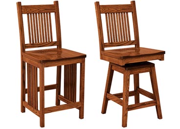 amish woodworking custom barstool image