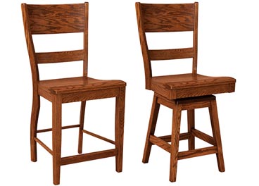 amish woodworking custom barstool image