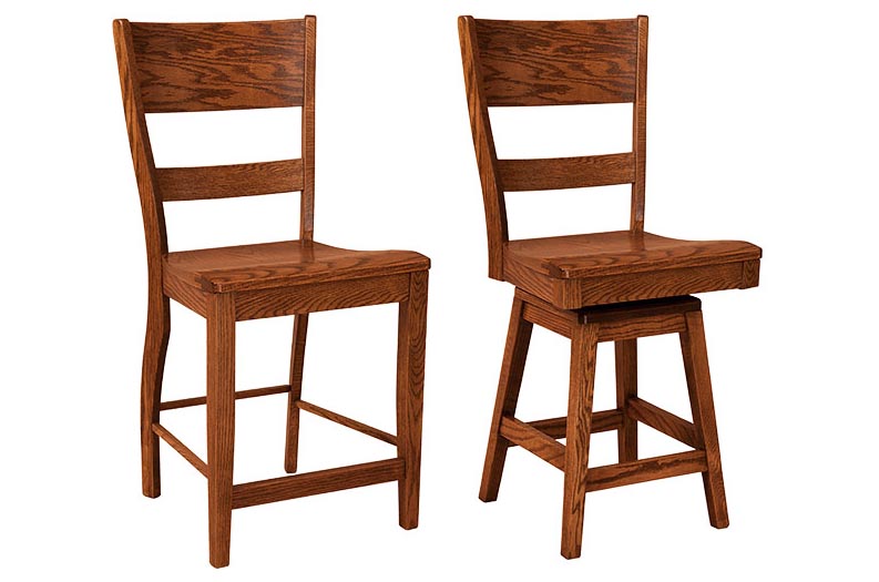 amish woodworking custom barstool image
