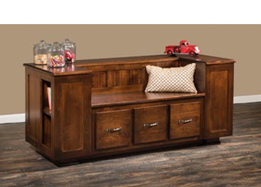 amish woodworking custom bench image