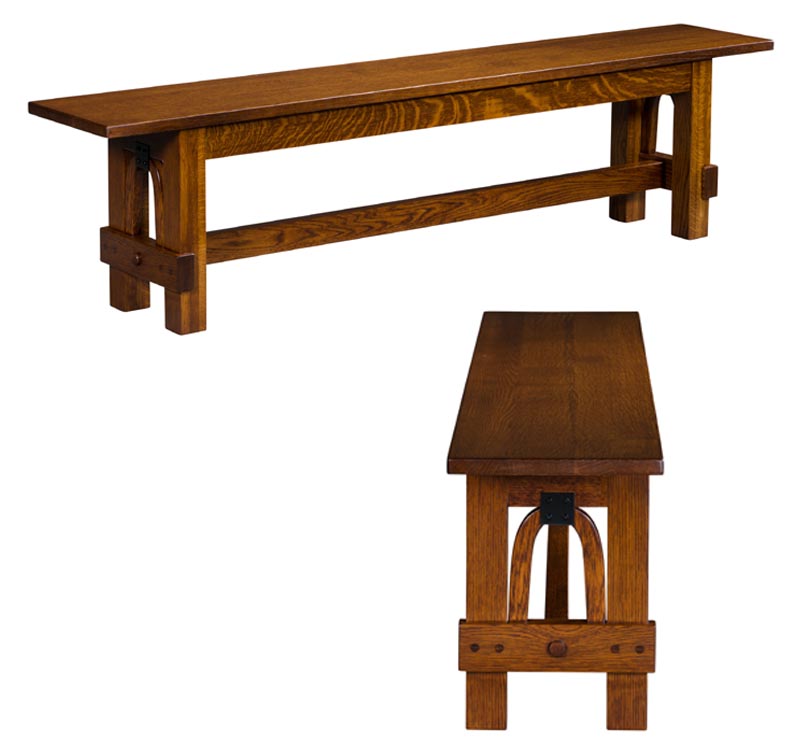 amish woodworking custom bench image