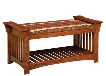 amish woodworking custom bench image