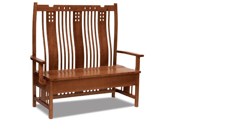 amish woodworking custom bench image