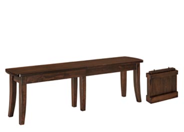 amish woodworking custom bench image