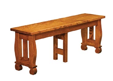 amish woodworking custom bench image