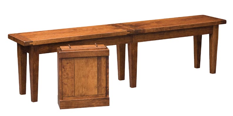 amish woodworking custom bench image