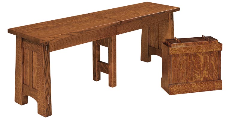 amish woodworking custom bench image