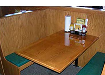 Amish-Made Tufted Double Vinyl Restaurant Booth with Custom Options