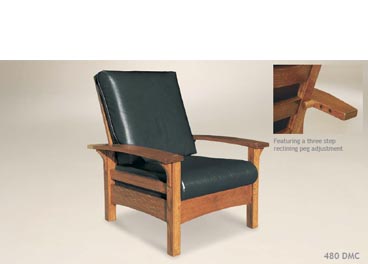 Amish Woodworking custom amish made bow arm furniture