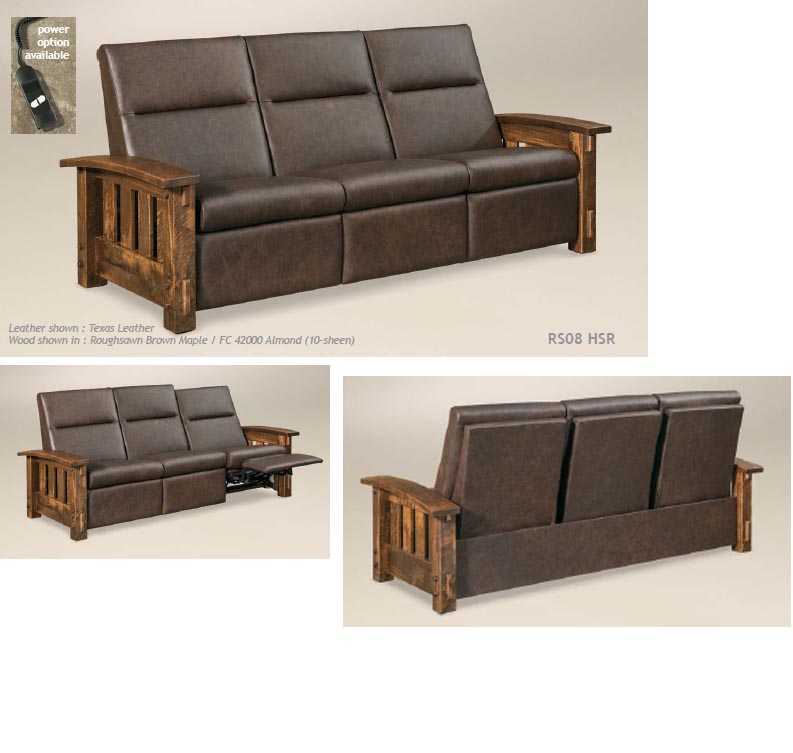 amish woodworking custom bow arm furniture image