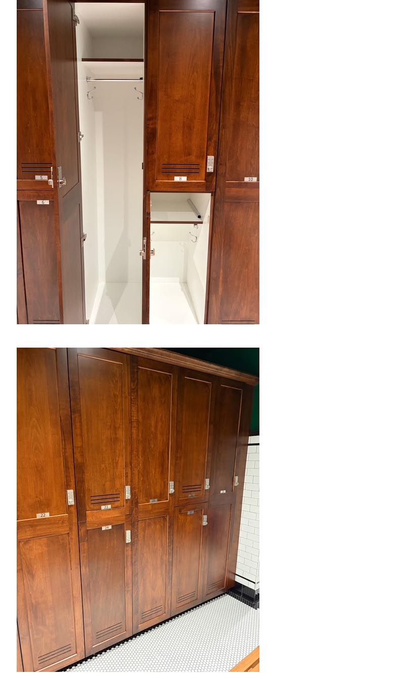 amish woodworking custom country club locker image