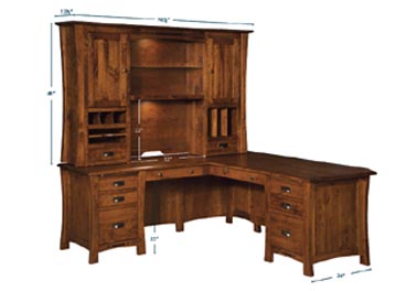 amish woodworking custom desk image