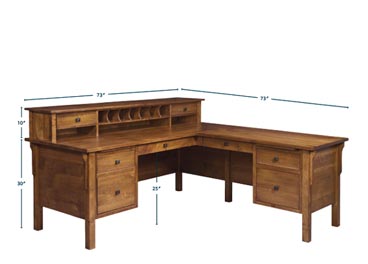 amish woodworking custom desk image