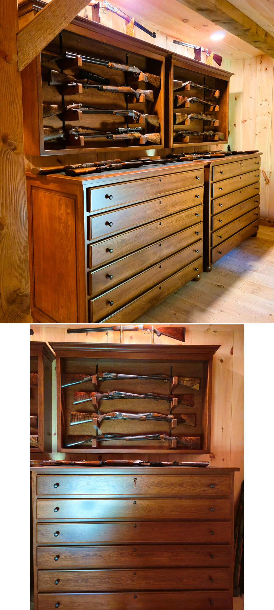 amish woodworking custom gun cabinet image