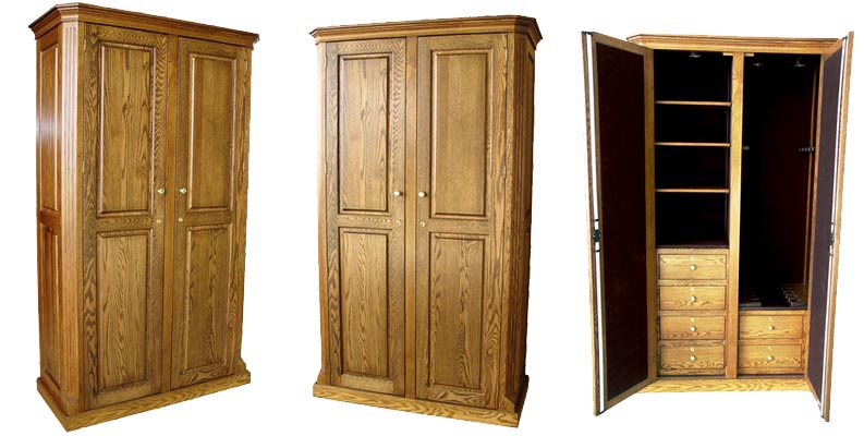 amish woodworking custom gun cabinet image