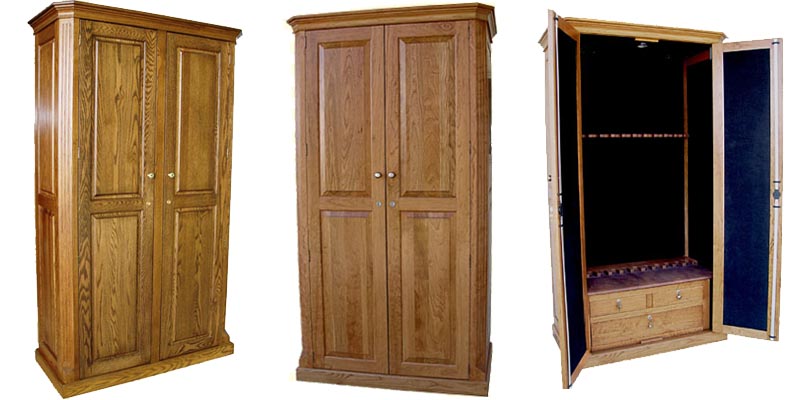amish woodworking custom gun cabinet image