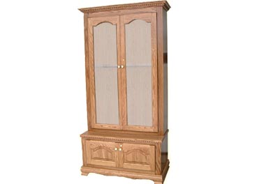 amish woodworking custom gun cabinet image