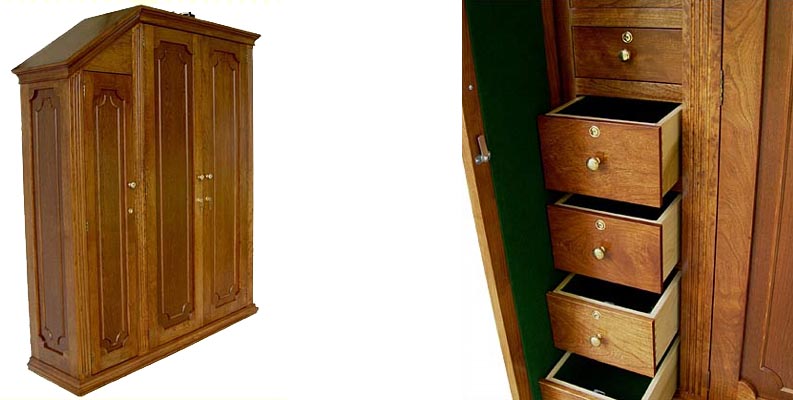 amish woodworking custom gun cabinet image