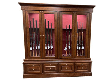 amish woodworking dickson gun cabinet image